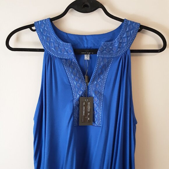 Cable & Gauge New! Blue Sleeveless Top Blouse Size Med. - Picture 2 of 13